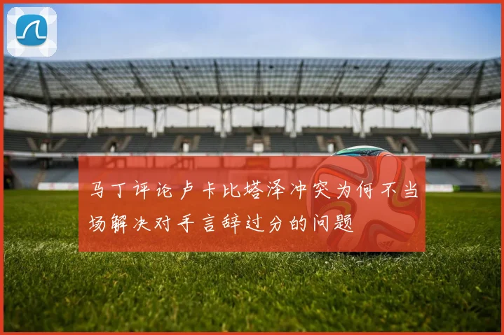马丁评论卢卡比塔泽冲突为何不当场解决对手言辞过分的问题